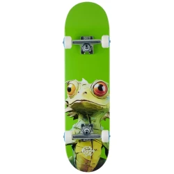 Push Lizard Big Complete Skateboard 7.5 Green Fully Assembled 7-Ply Maple