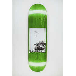 Fucking Awesome Mary 2026 skateboard deck featuring the Mary graphic on an assorted wood stain background.