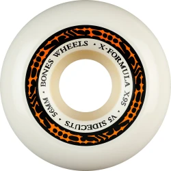 Bones X-Formula Wheels 56mm 97a V5 Sidecut four pack for skateboards.