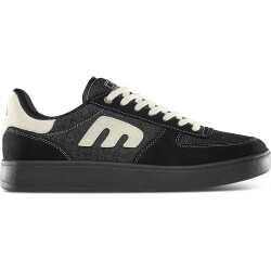 Etnies Emerson x Shimon Black and Gum collaboration shoe featuring STI Evolution Foam and 400NBS rubber outsole.