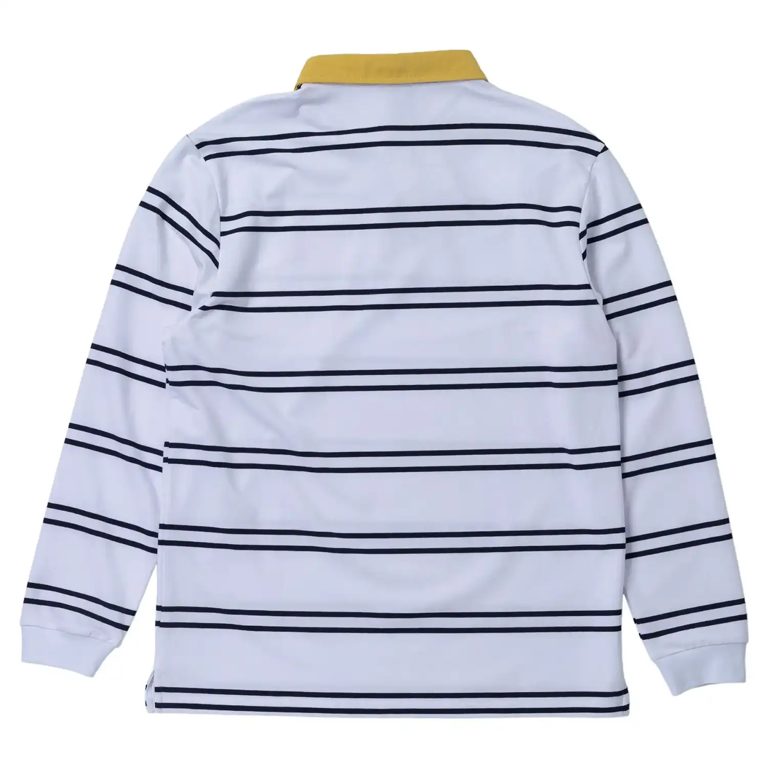 Krooked Skateboards | Rugby Sun Heart Long Sleeve - White/Navy - Image 2