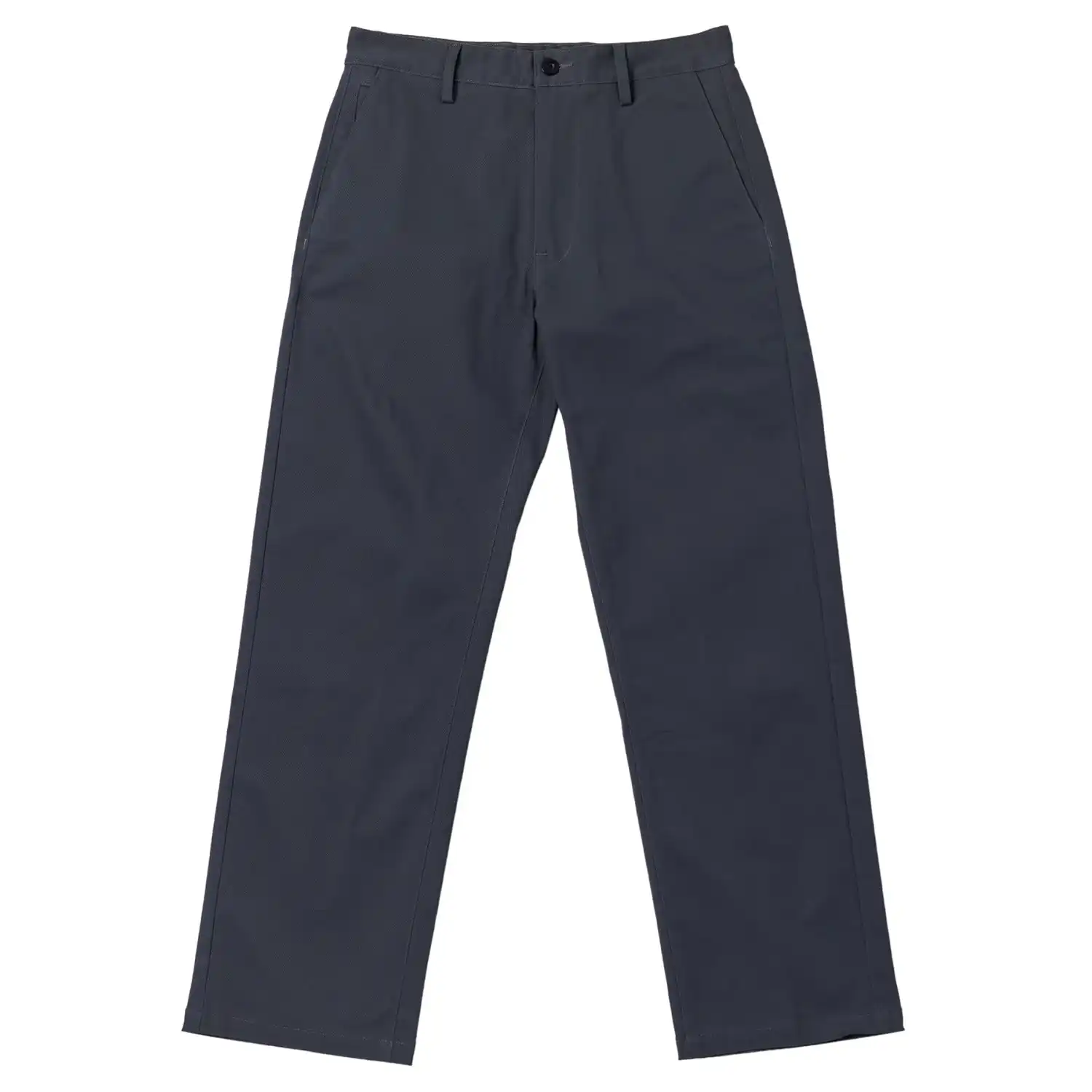 Antihero Hecho Por Skate Pant in charcoal showcasing its durable twill fabric and relaxed chino cut.
