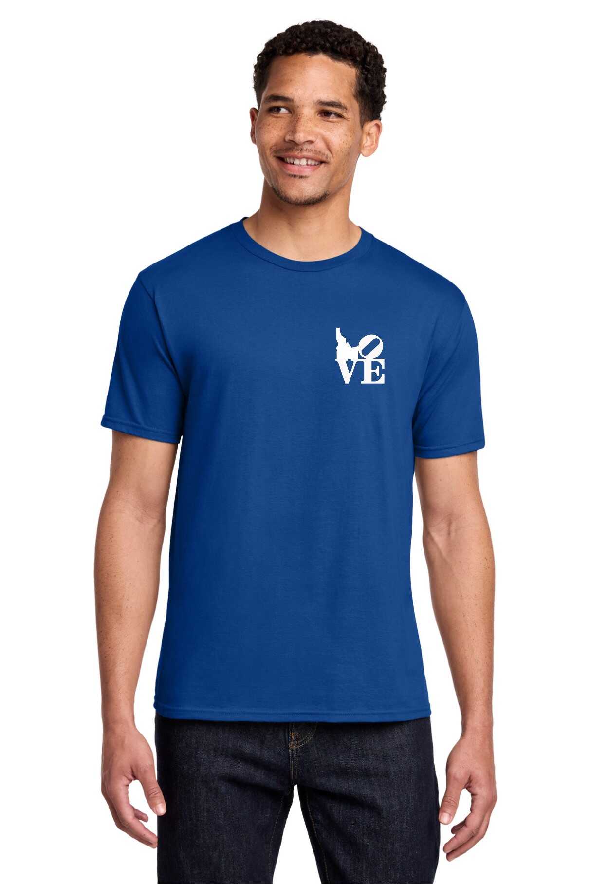 Deckadence | Idaho Love Skateboarding Tee, Royal Blue