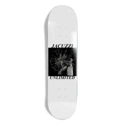 Opera Smash Jet Ski Popsicle EX7 8.0 inch skateboard deck in white showcasing its technical street shape profile.
