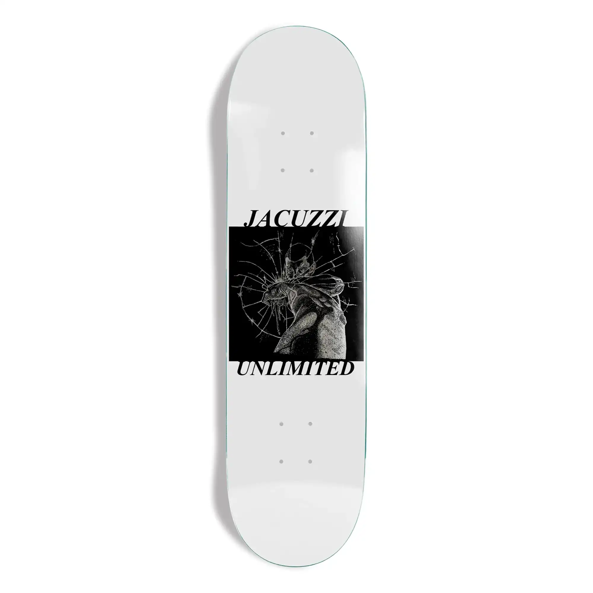 Opera Smash Jet Ski Popsicle EX7 8.0 inch skateboard deck in white showcasing its technical street shape profile.
