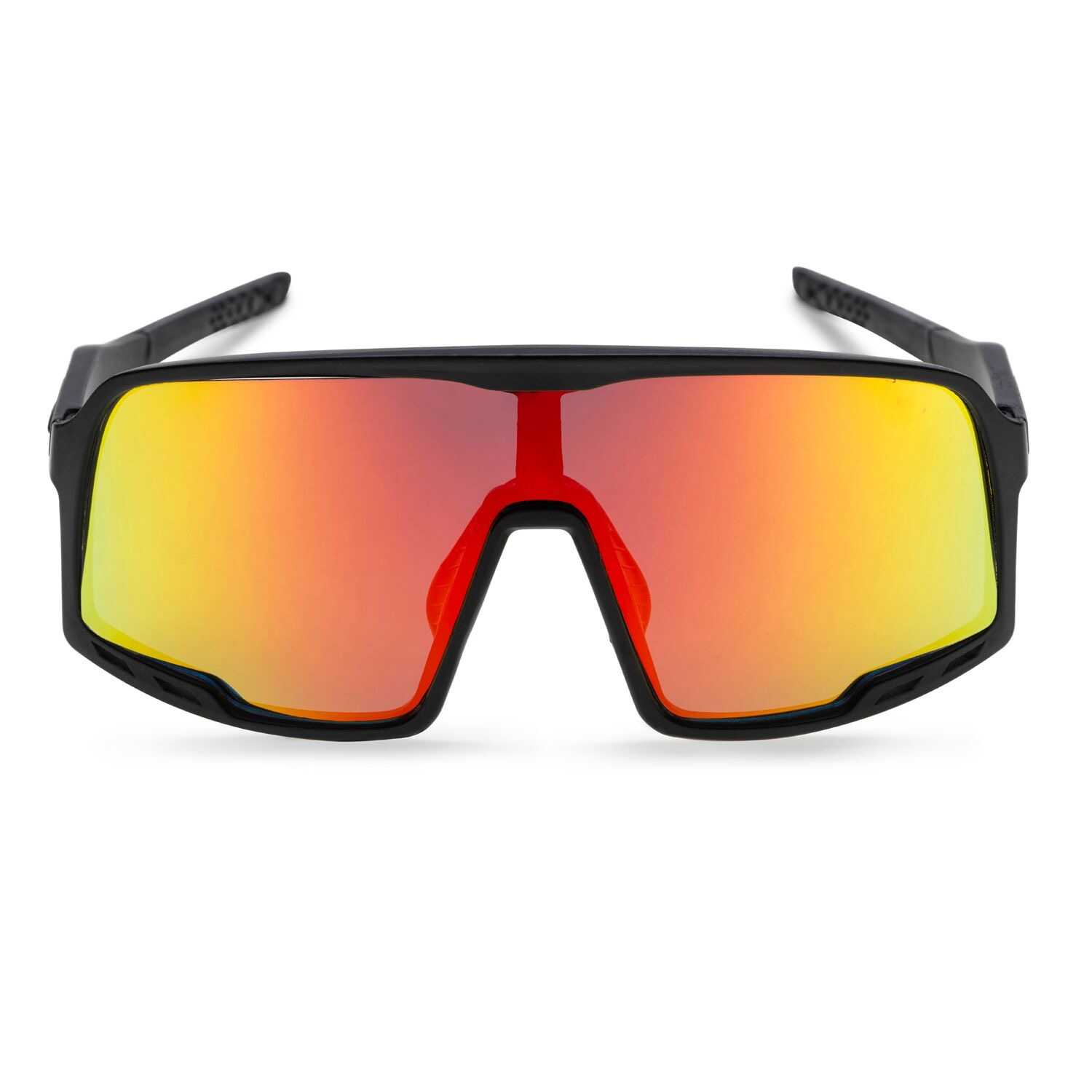 CHPO Henrik Sunglasses in Black and Red Mirror.