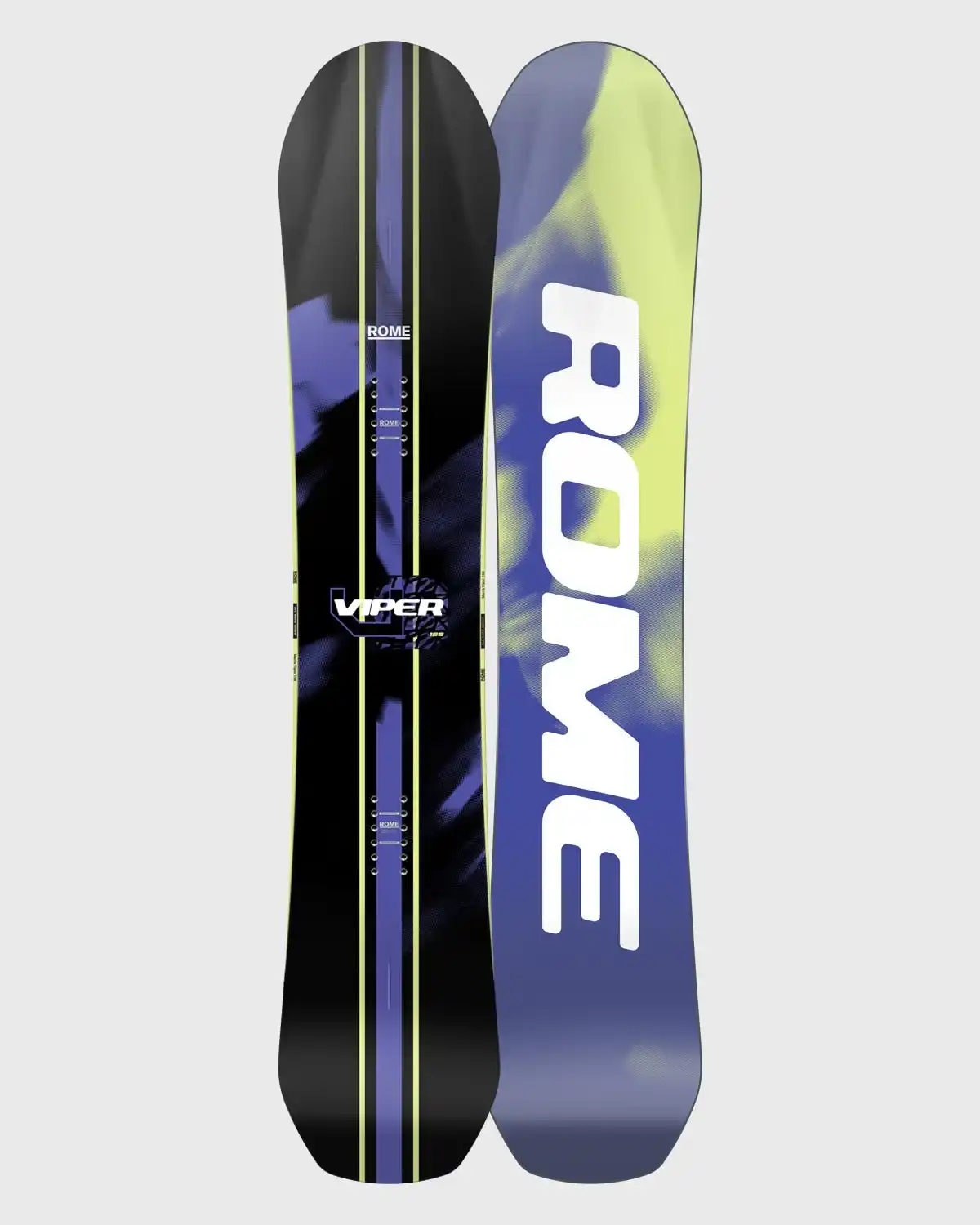 Rome Men's Viper Snowboard 2026/27 model showing top sheet graphic and base design.