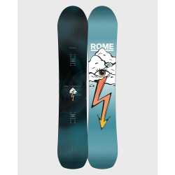 Rome Stale Crewzer Men's Snowboard 2026/27 model showing top graphic and base design.