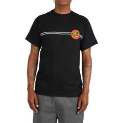 Santa Cruz Classic Dot Men's T-Shirt in Black.