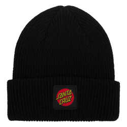 Santa Cruz Cruz Label Youth Beanie in Black.