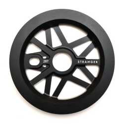 Stranger 28T Strangergram Guard Sprocket in Black.