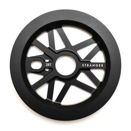 Stranger 28T Strangergram Guard Sprocket in Black.