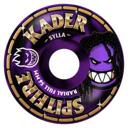 Spitfire Wheels 56mm Formula Four Radial Full Black Purple Swirl