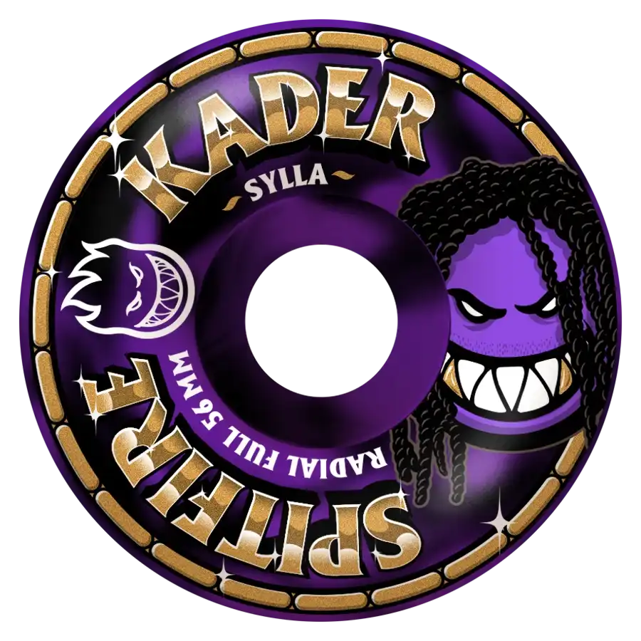 Spitfire Wheels 56mm Formula Four Radial Full Black Purple Swirl