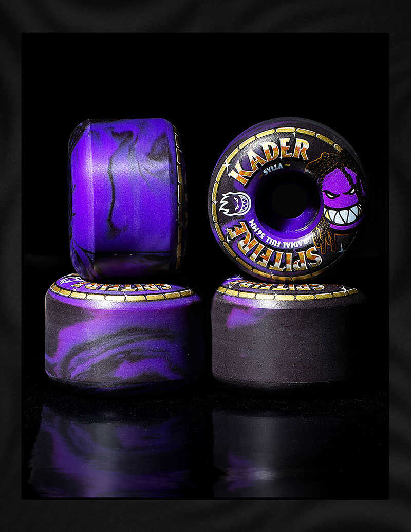 Spitfire Wheels | 56mm 99D Formula Four Radial Full - Black / Purple Swirl - Image 3